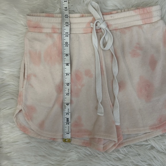 Alya tie-dye sweat Shorts size small pink white elastic waist - Picture 2 of 4